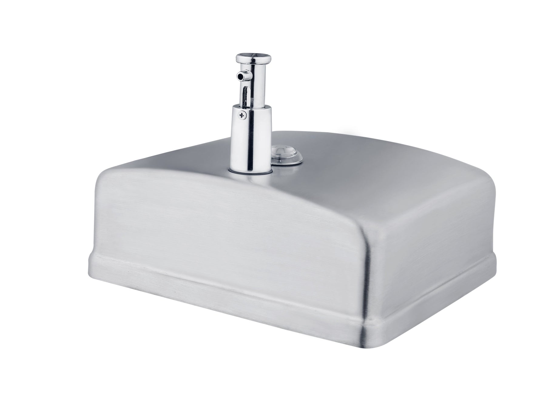Dolphy Silver Stainless Steel Manual Soap Dispenser 1200ml Wall Mounted