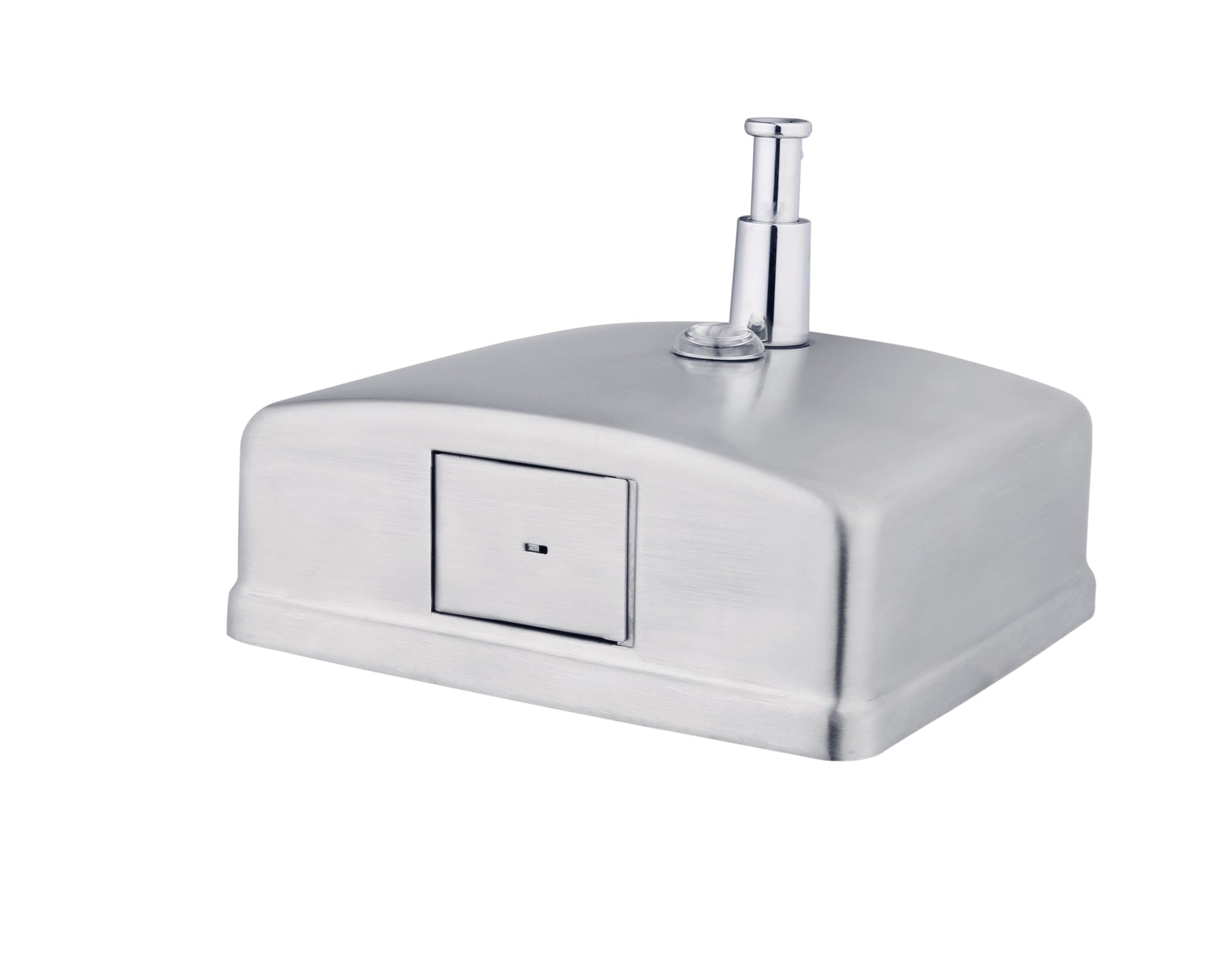 Dolphy Silver Stainless Steel Manual Soap Dispenser 1200ml Wall Mounted