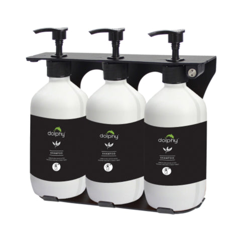 Dolphy Manual Liquid Soap Dispenser 500ml - White (Pack of 3) - SuperSaverAU - view 1