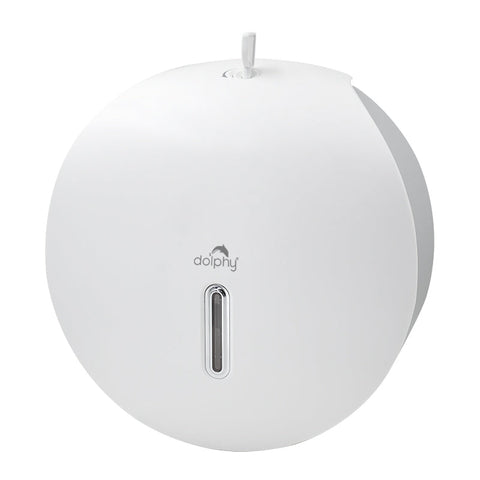 Premium Plaza Jumbo Toilet Roll Dispenser – White