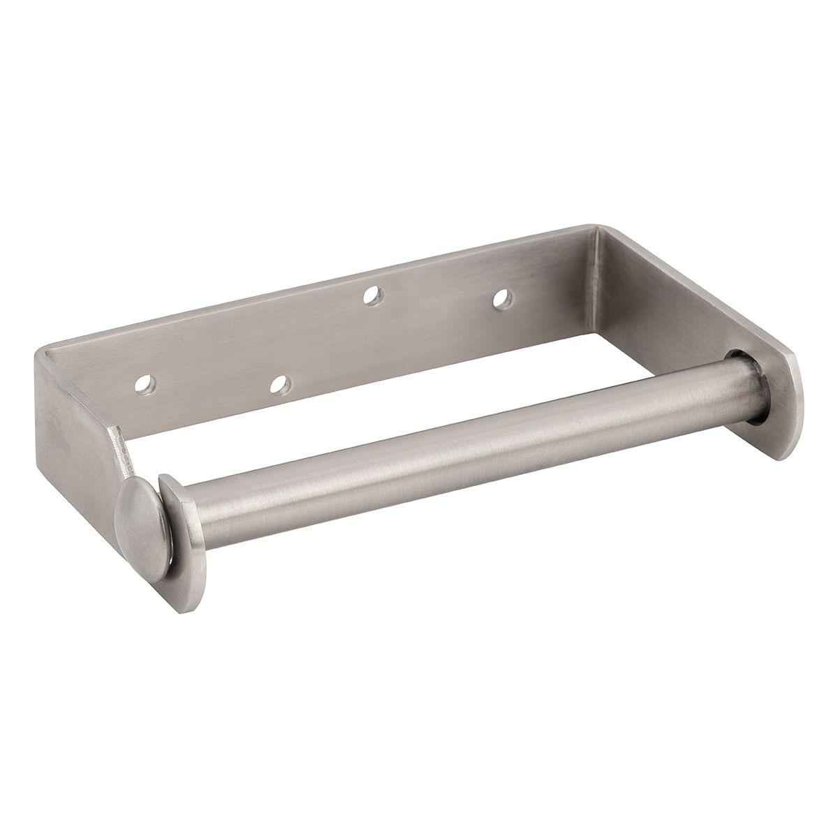 Premium Brushed Aluminium Toilet Roll Holder – Silver