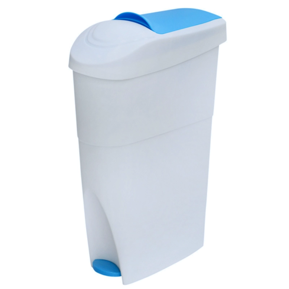 Premium Sanitary Bin with Foot Pedal – Sky Blue 18L