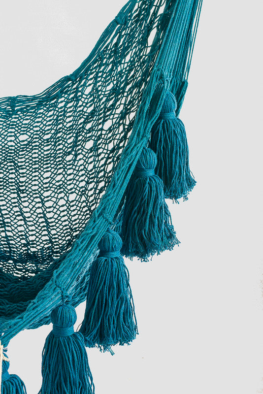 Deluxe Extra Large Mexican Hammock Swing Chair - Bondi Colour, Double Weave, Hand Woven - SuperSaverAU - view 2