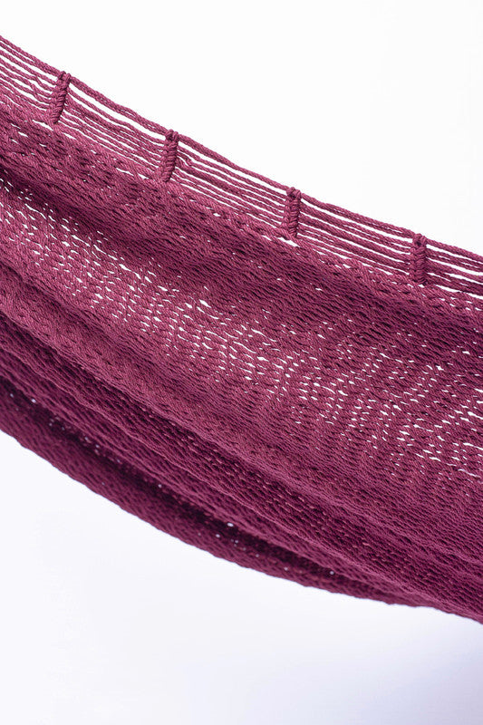 Mayan Legacy King Size Hammock - Outdoor Cotton, Hand Woven, Mexican Pink - SuperSaverAU - view 3