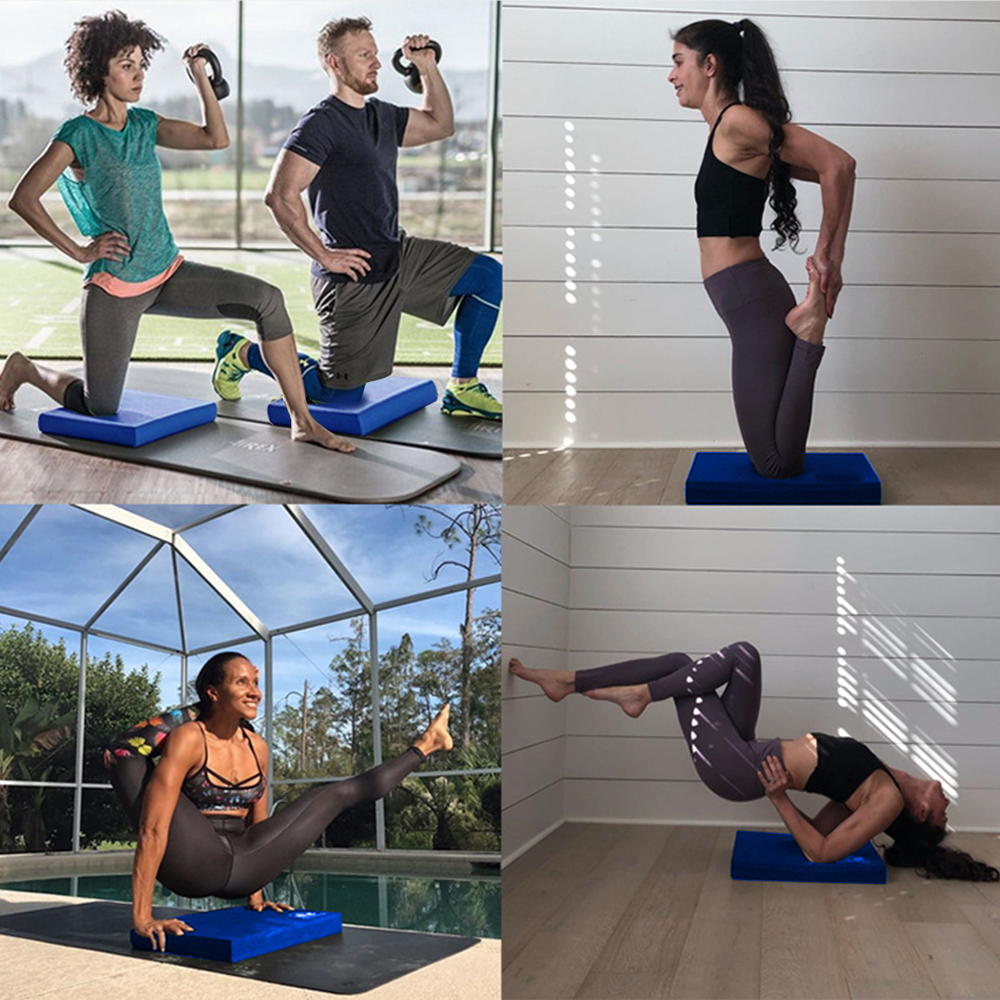 Premium Blue Non-Slip Balance Foam Pad for Fitness & Therapy