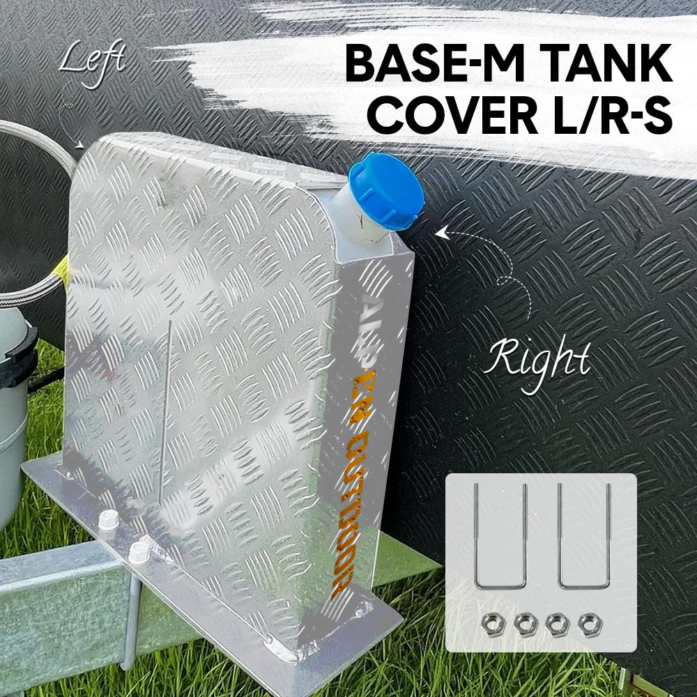 Alpen Outdoor 2mm Aluminium Diesel Heater Fuel Tank Cover - Double Side Silver