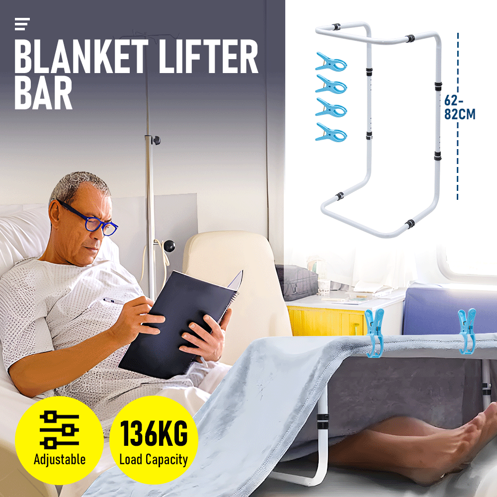 Adjustable Blanket Lifter Bar Steel Bed Cradle for Feet Leg Knee Recovery Support