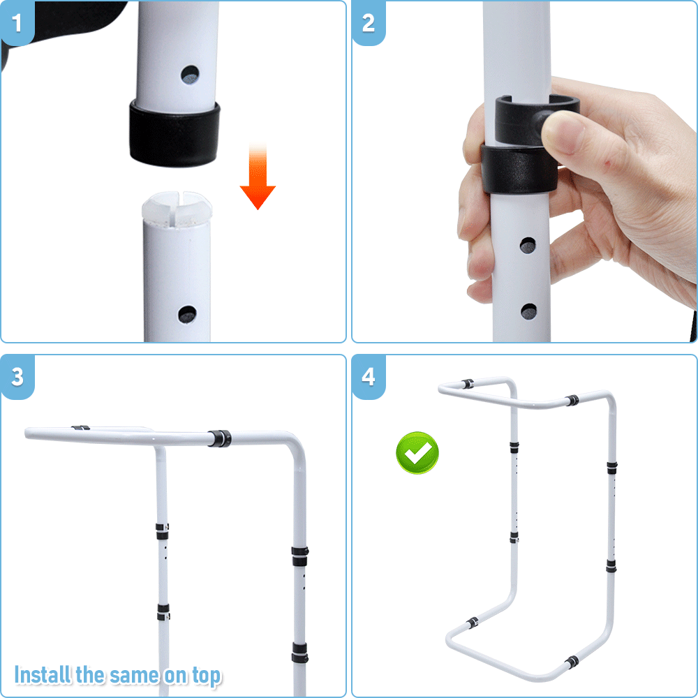 Adjustable Blanket Lifter Bar Steel Bed Cradle for Feet Leg Knee Recovery Support