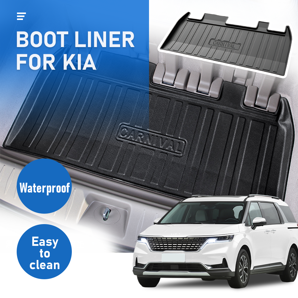 Premium Kia Carnival 2021-2023 TPE Cargo Mat Boot Liner
