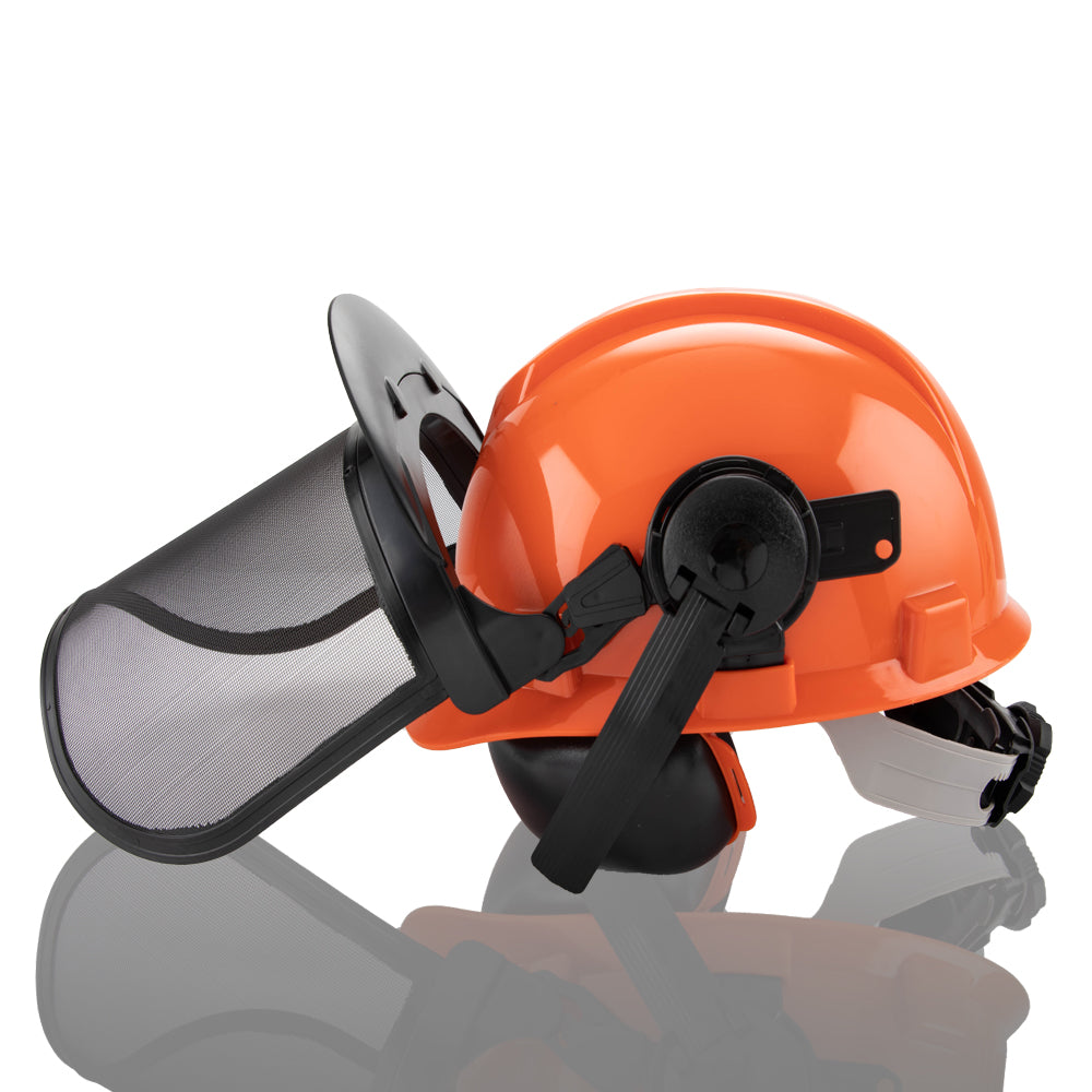 Premium Chainsaw Safety Helmet with Mesh Visor & 29dB Ear Muffs