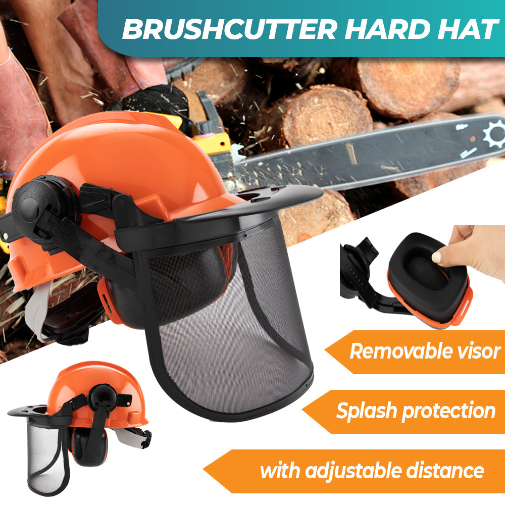 Premium Chainsaw Safety Helmet with Mesh Visor & 29dB Ear Muffs