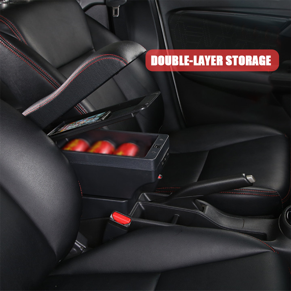 Premium Black Suzuki Swift 2005-2021 Centre Console Armrest Box