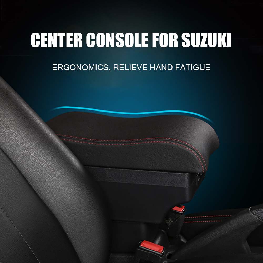 Premium Black Suzuki Swift 2005-2021 Centre Console Armrest Box