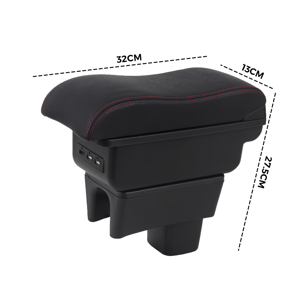 Premium Black Suzuki Swift 2005-2021 Centre Console Armrest Box