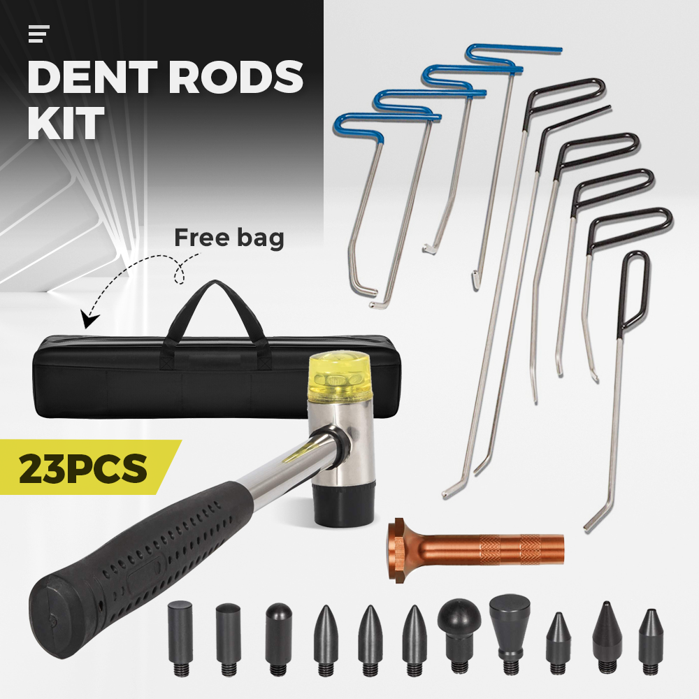 Premium 23 Piece PDR Paintless Dent Repair Rod Tool Kit