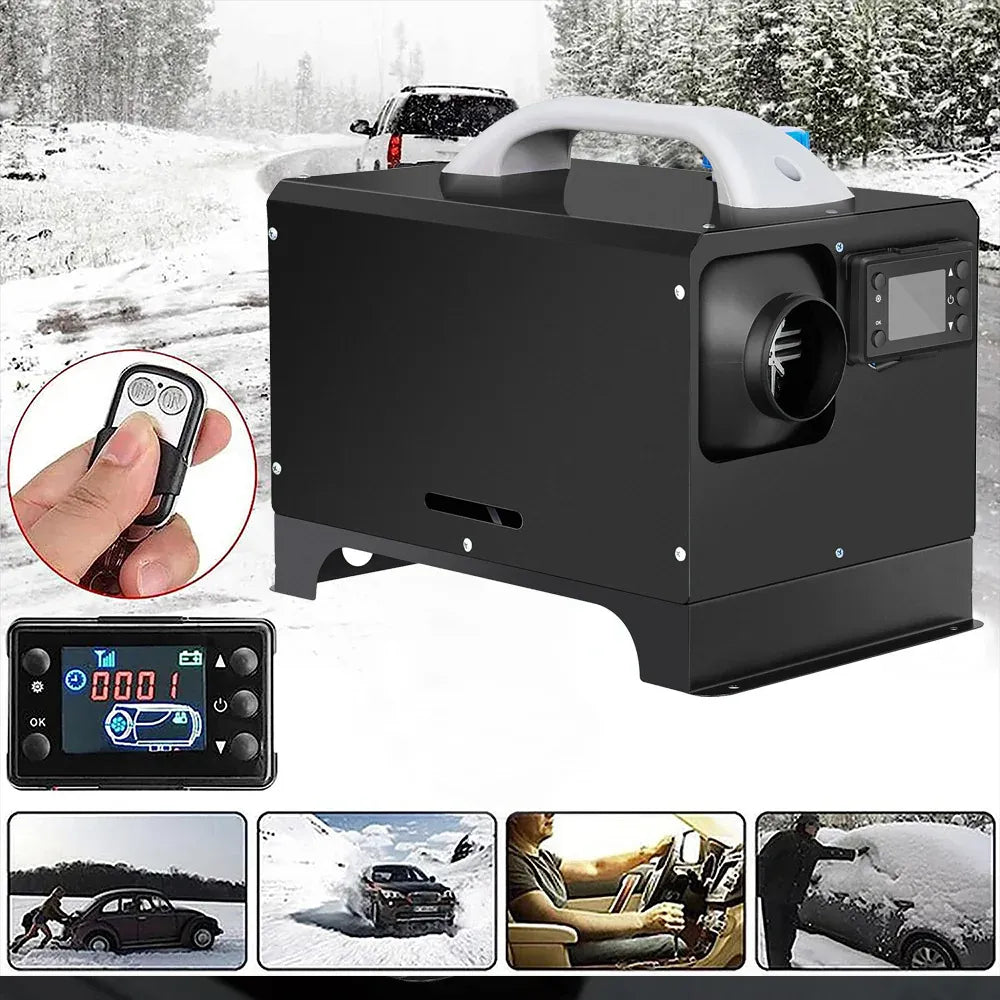 Premium 12V 8KW Diesel Air Heater with LCD & Remote