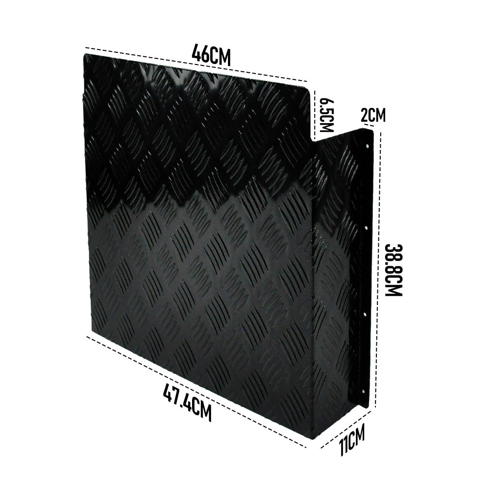 Premium Aluminium Diesel Tank Cover - Black, 10L/15L
