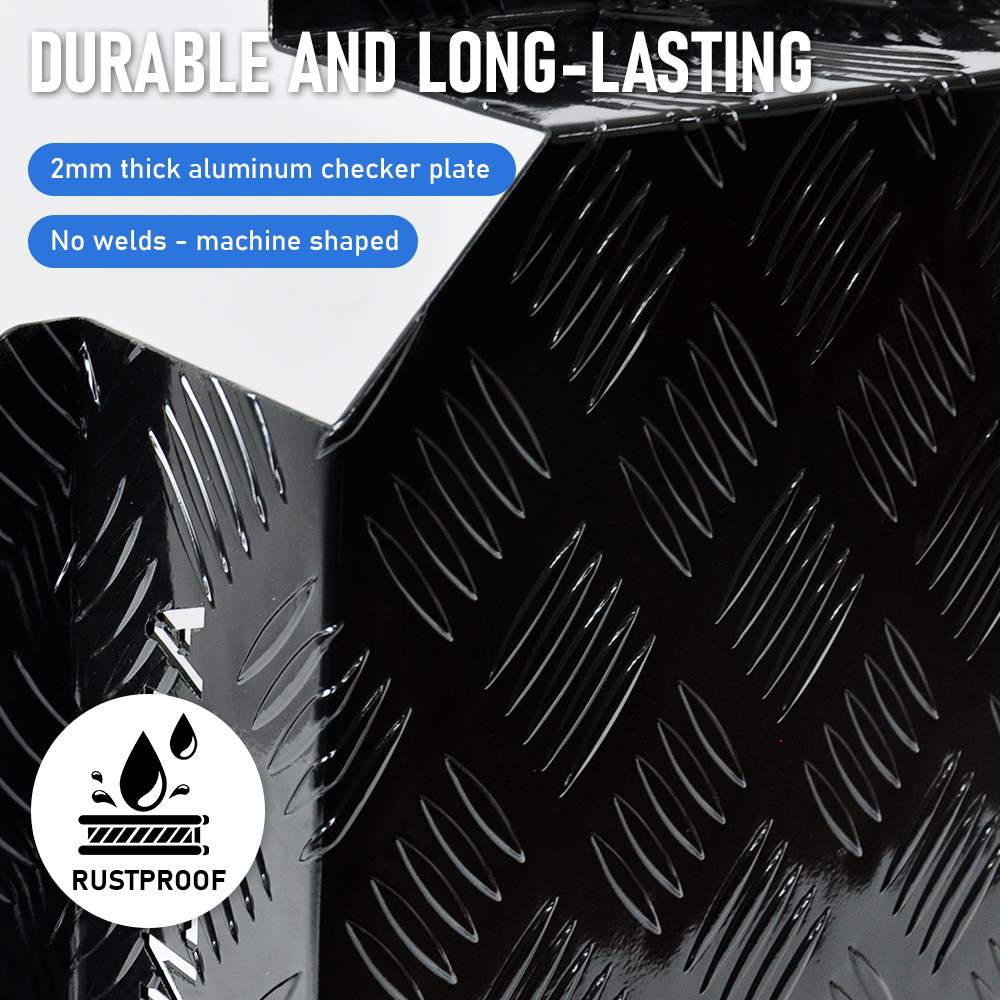 Premium Aluminium Diesel Heater Tank Cover - Black, 10L/15L