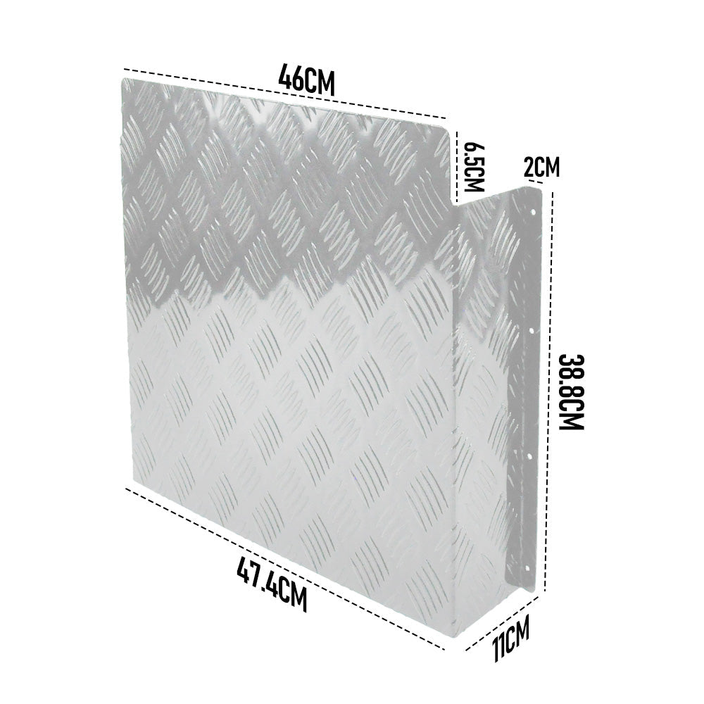 Premium Aluminium Diesel Tank Cover - Silver, 10L/15L