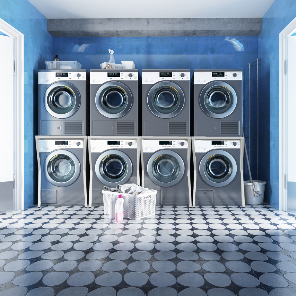 Premium Dryer Stand – White 100kg for Front Loading Washing Machine