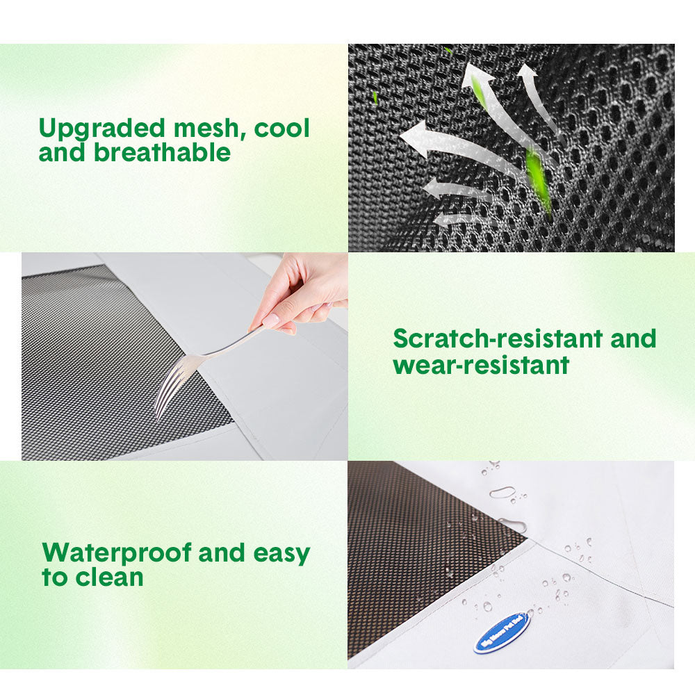 Premium Raised Dog Bed Large with Breathable Mesh - 123 x 80 x 22cm