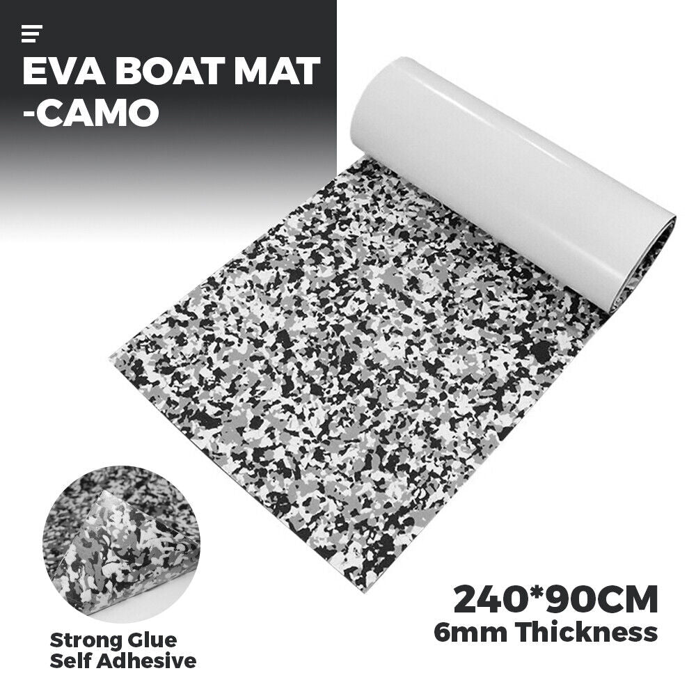 Premium EVA Boat Flooring Mat - Camo, 240 x 90cm