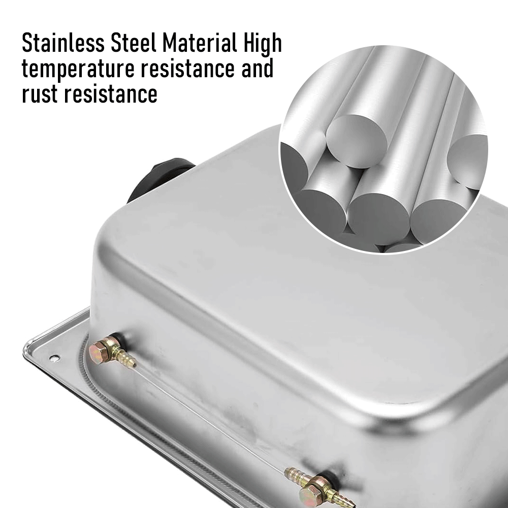Premium 8L Stainless Steel Diesel Heater Fuel Tank 6.5L Usable