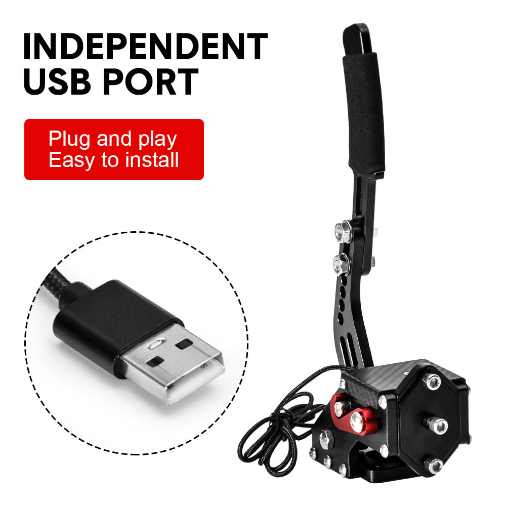 PC USB SIM Racing Handbrake Adjustable Aluminium Alloy Plug and Play Controller