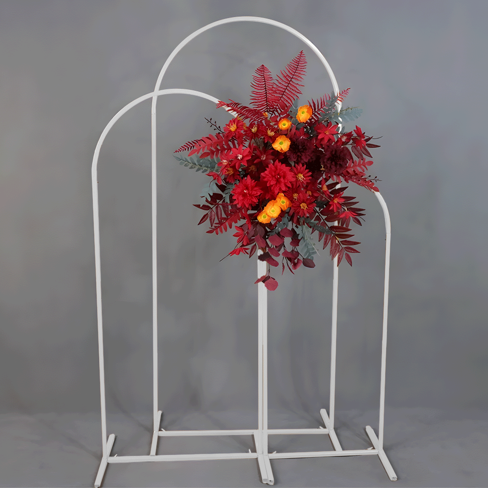 Premium White Metal Arch Backdrop Stand Set – 3 Pack 6FT/5FT/4FT