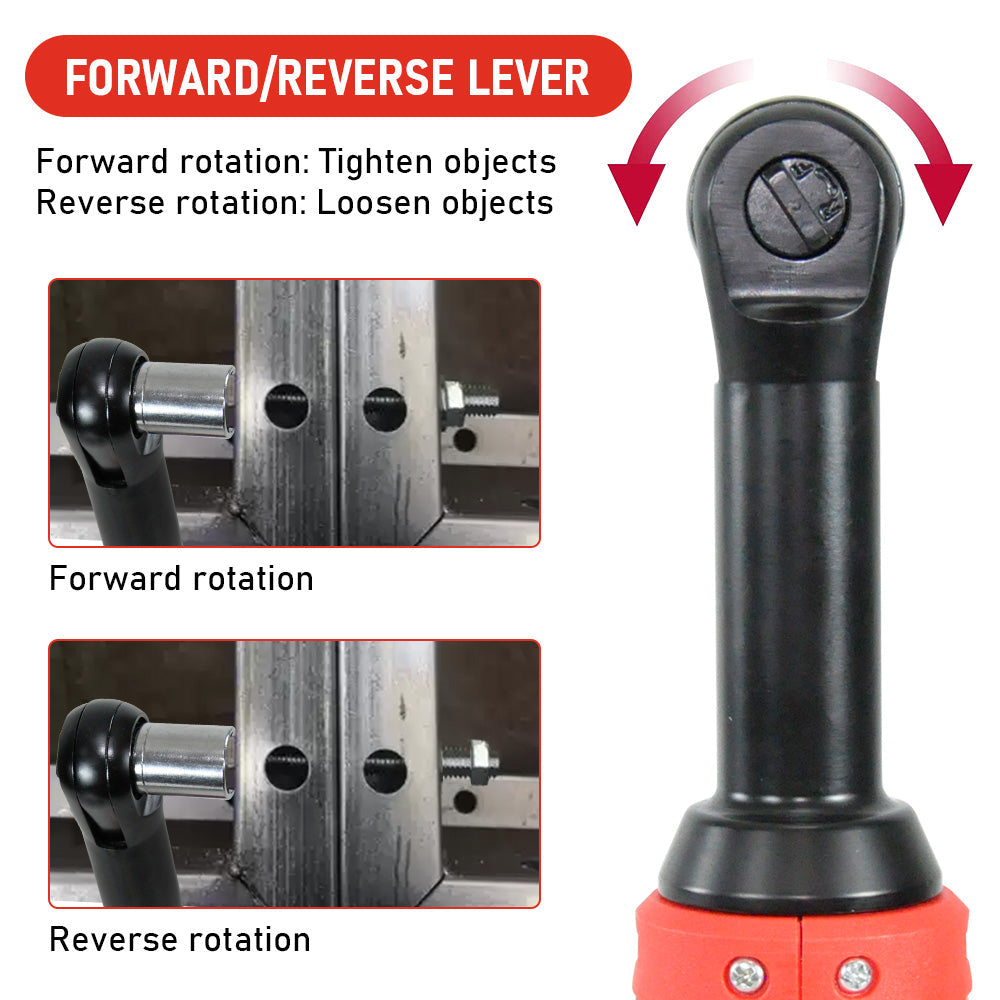 Premium 12V Cordless Electric Ratchet Wrench Set with 2 Batteries