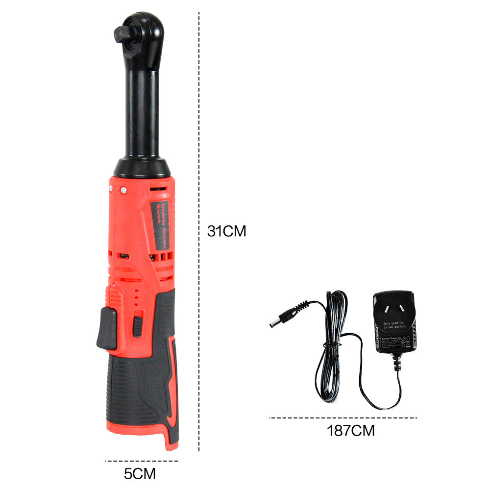 Premium 12V Cordless Electric Ratchet Wrench Set with 2 Batteries
