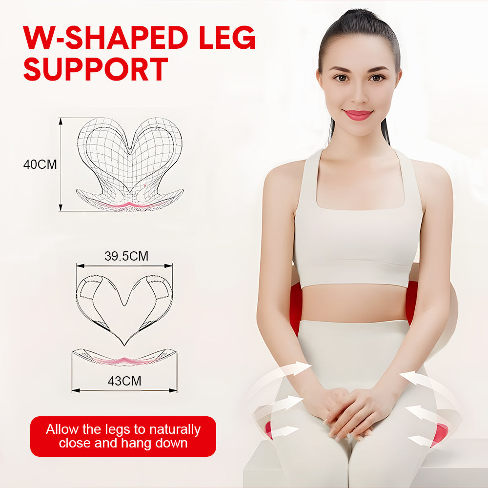 BKT Ergonomic Lumbar Support Seat Cushion Red Heart Design 110kg Capacity