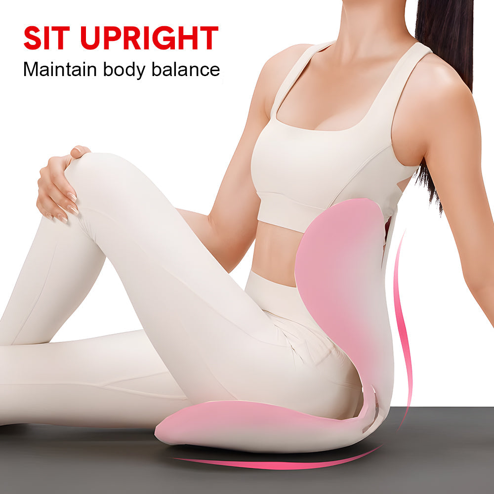 BKT Ergonomic Lumbar Support Seat Cushion Red Heart Design 110kg Capacity