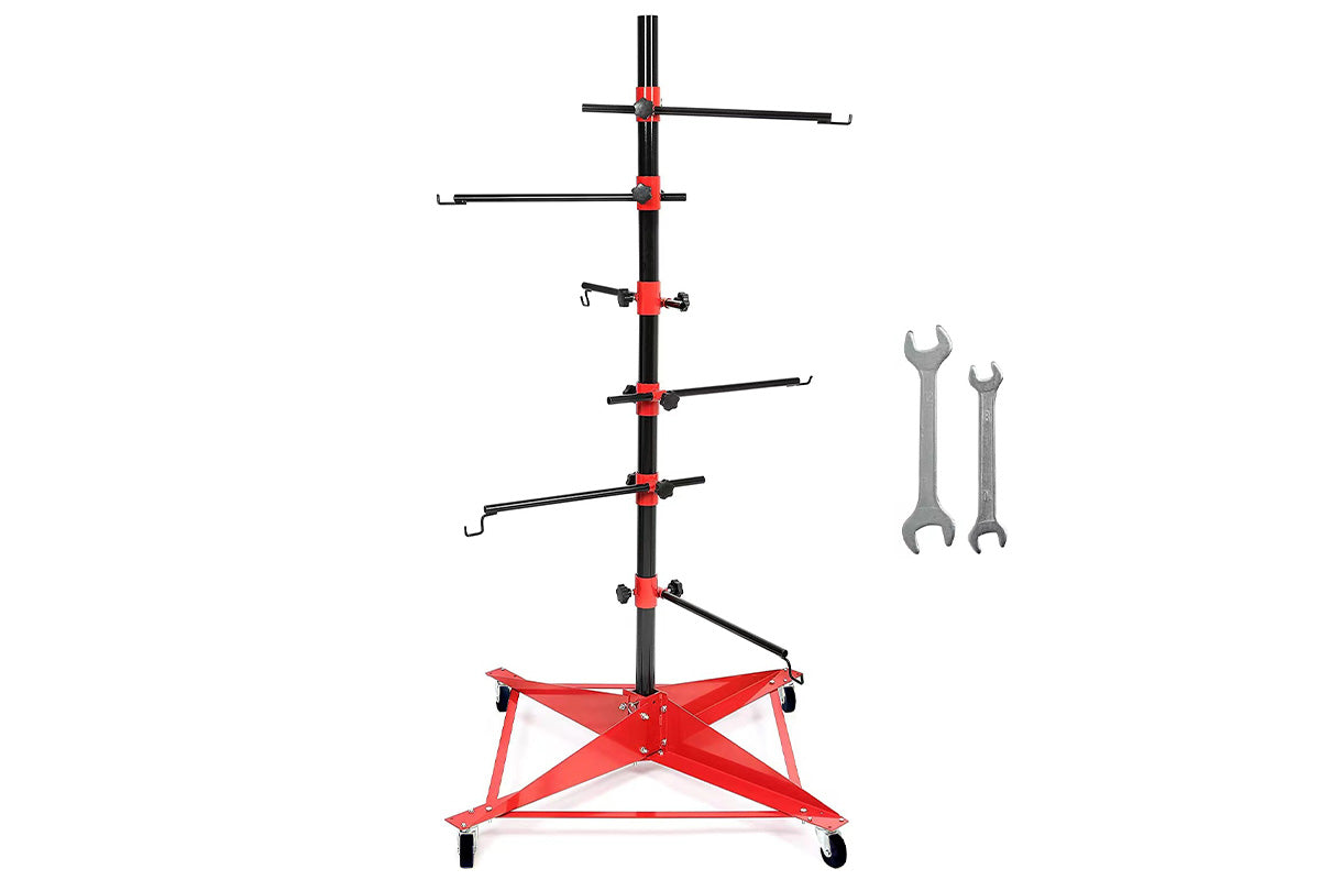 Premium Universal Auto Panel Paint Stand with Wheels and Hooks 100kg Capacity