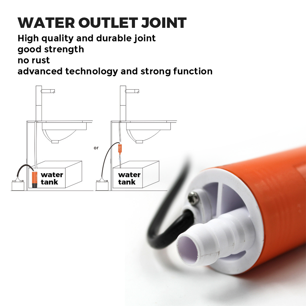 SEAFLO 12V 280GPH Submersible Inline Pump