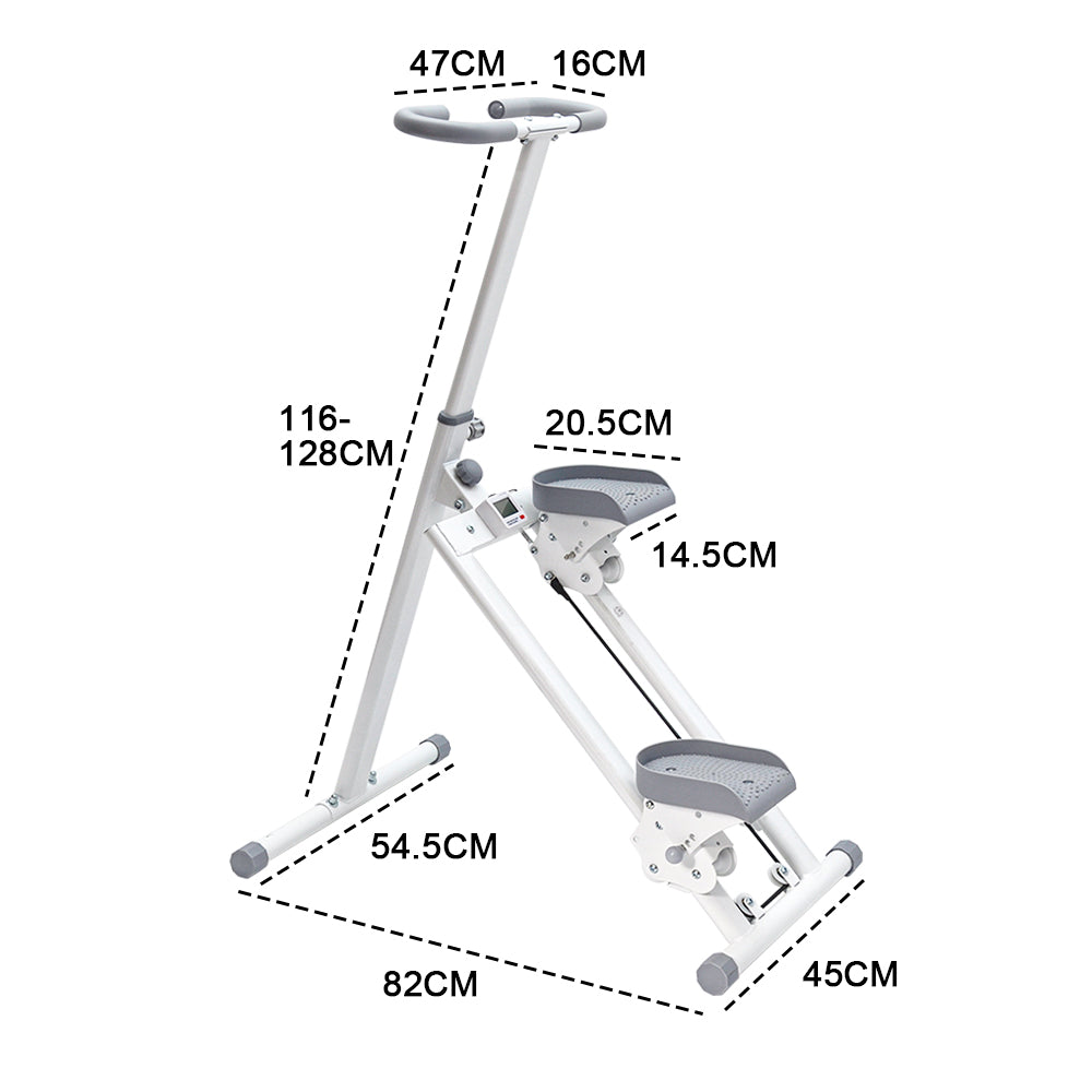Premium Foldable Vertical Stair Climber with Digital Display - 150kg