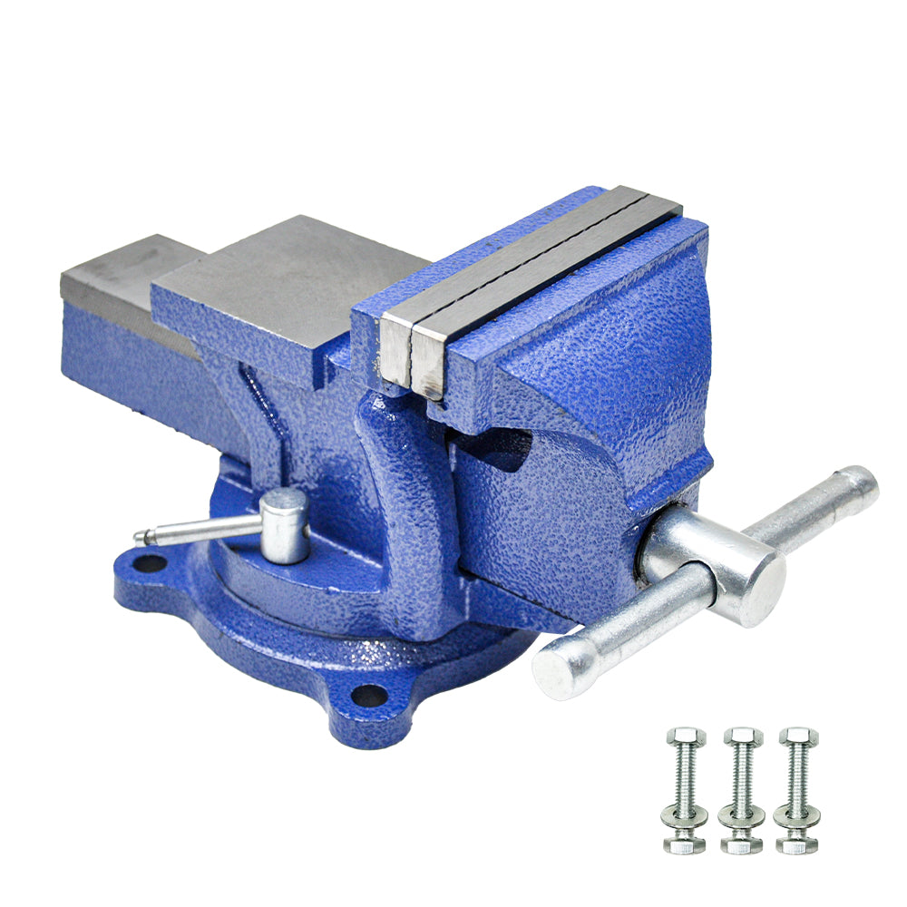Premium 4 Inch Bench Vice with 360° Swivel Base & Anvil