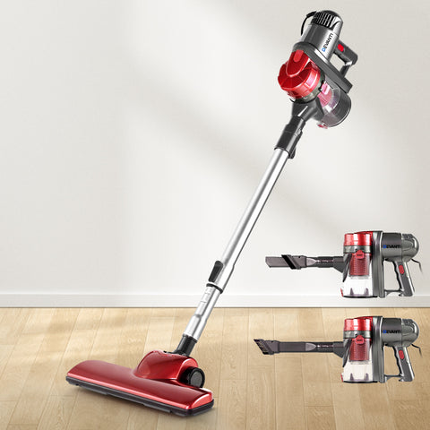 Devanti Stick Vacuum Cleaner Handheld Corded 450W Red - SuperSaverAU - view 1
