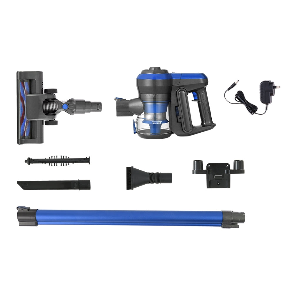 Devanti Handheld Vacuum Cleaner 250W Cordless HEPA Filter Blue 0.5L - SuperSaverAU - view 3