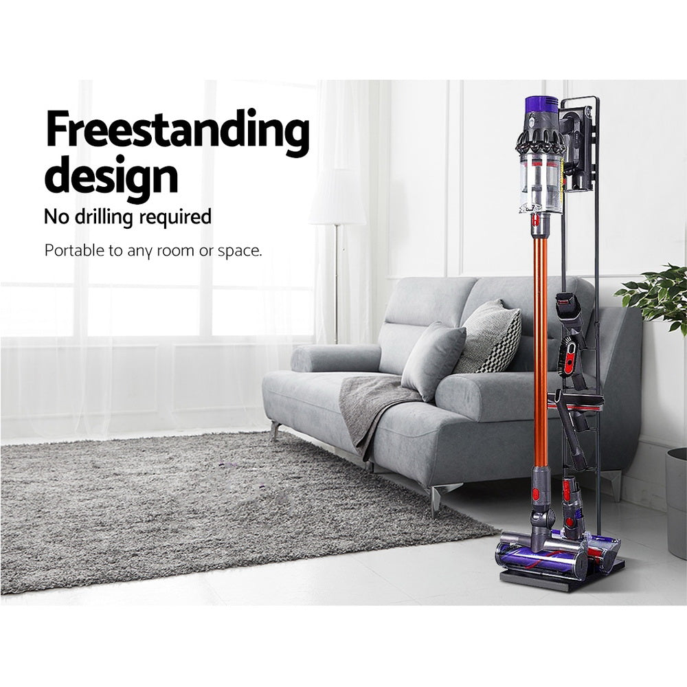 Artiss Freestanding Dyson Vacuum Cleaner Stand for V6 7 8 10 11 Black - SuperSaverAU - view 4