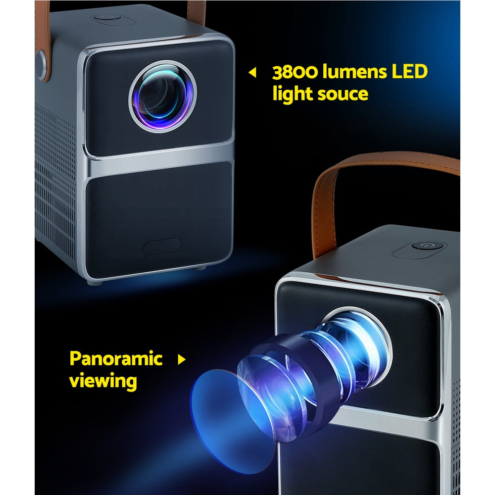 Devanti Portable 4K WiFi Mini Projector with HDMI 1080P Support