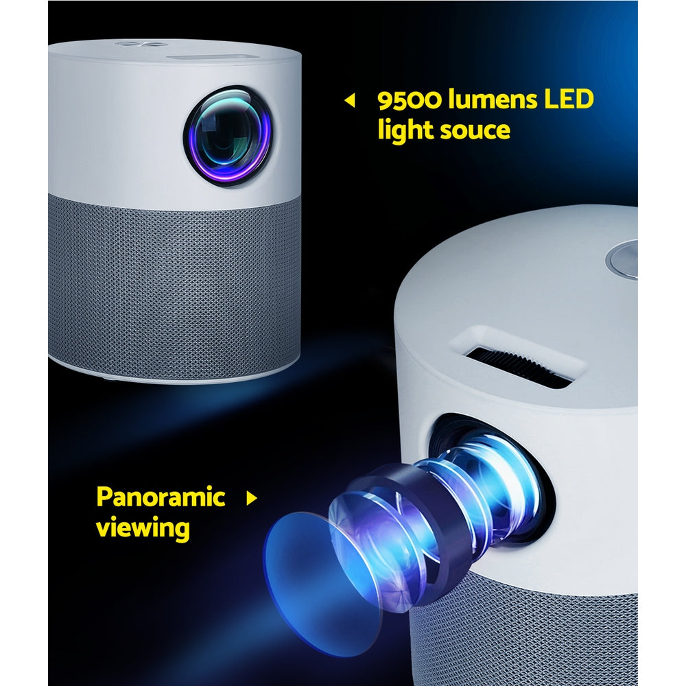 Devanti 1080P WiFi Mini Projector with HDMI & Carry Bag