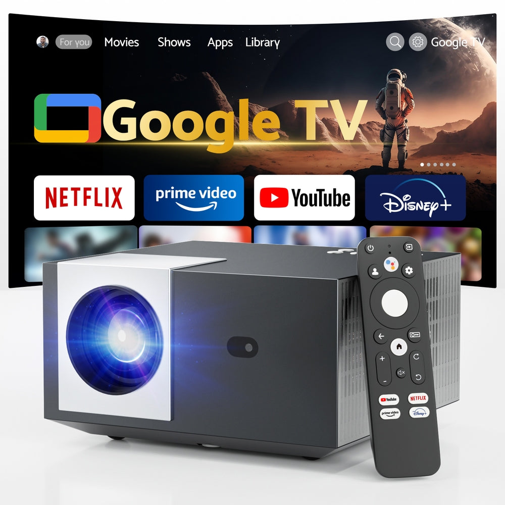 Devanti Video Project 4K 1080P Official Google TV 5G Wifi Home Cinema - SuperSaverAU - view 7