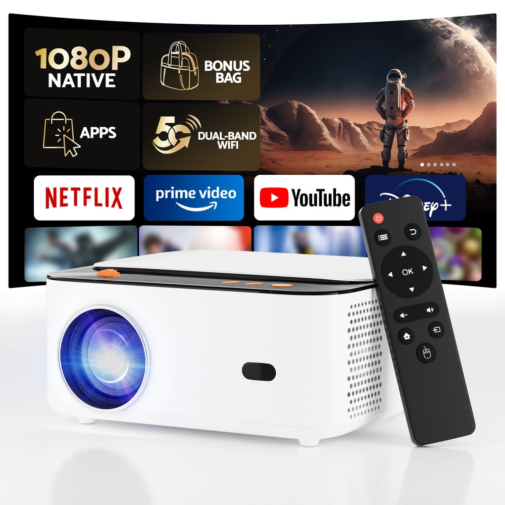 Devanti Video Project 4K 1080P Android 5G Wifi Home Cinema - SuperSaverAU - view 7