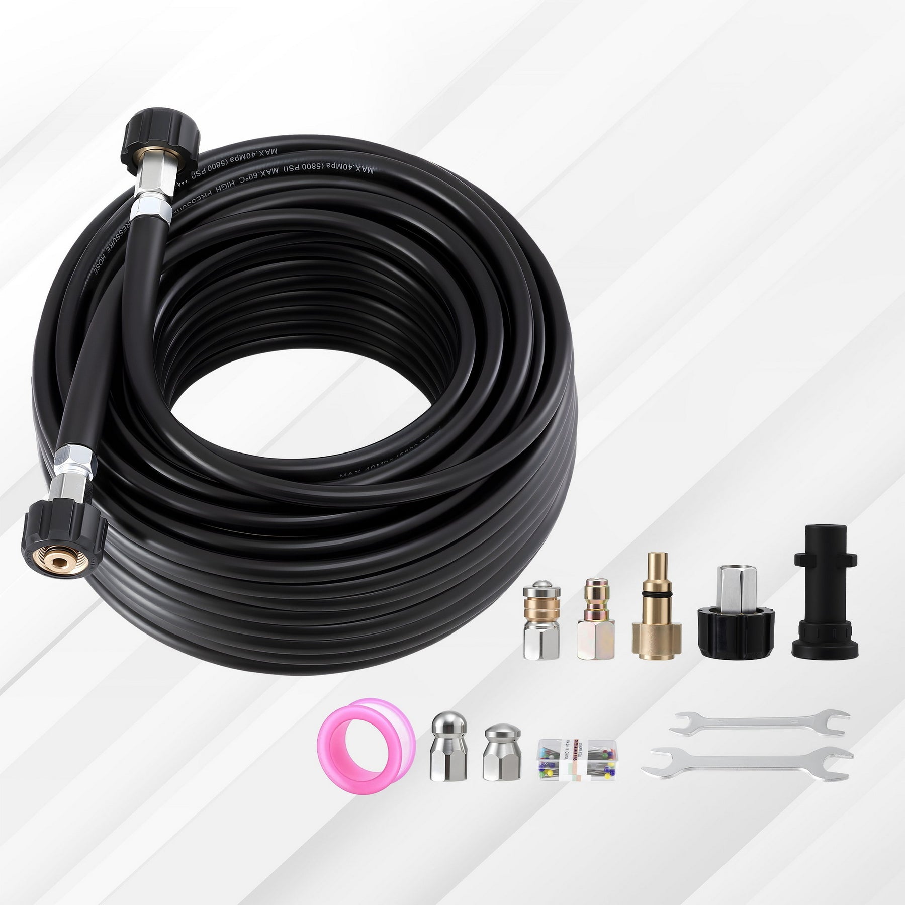 Giantz 30M Sewer Jetting Kit 5800PSI High-Pressure Hose for Drain Cleaning - SuperSaverAU - view 7
