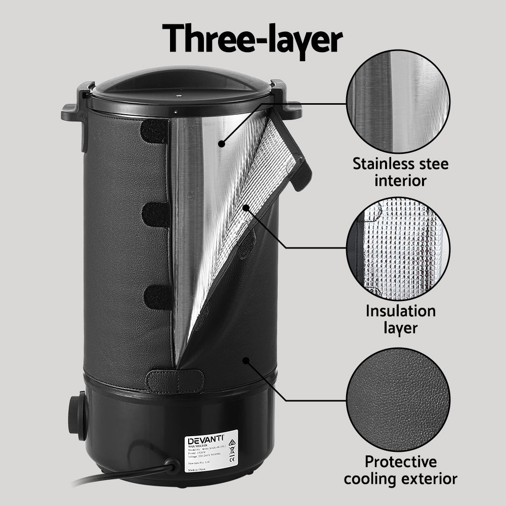 10L Wax Melter 1520W with Thermal Safety Shutoff & Pour Spout - SuperSaverAU - view 5