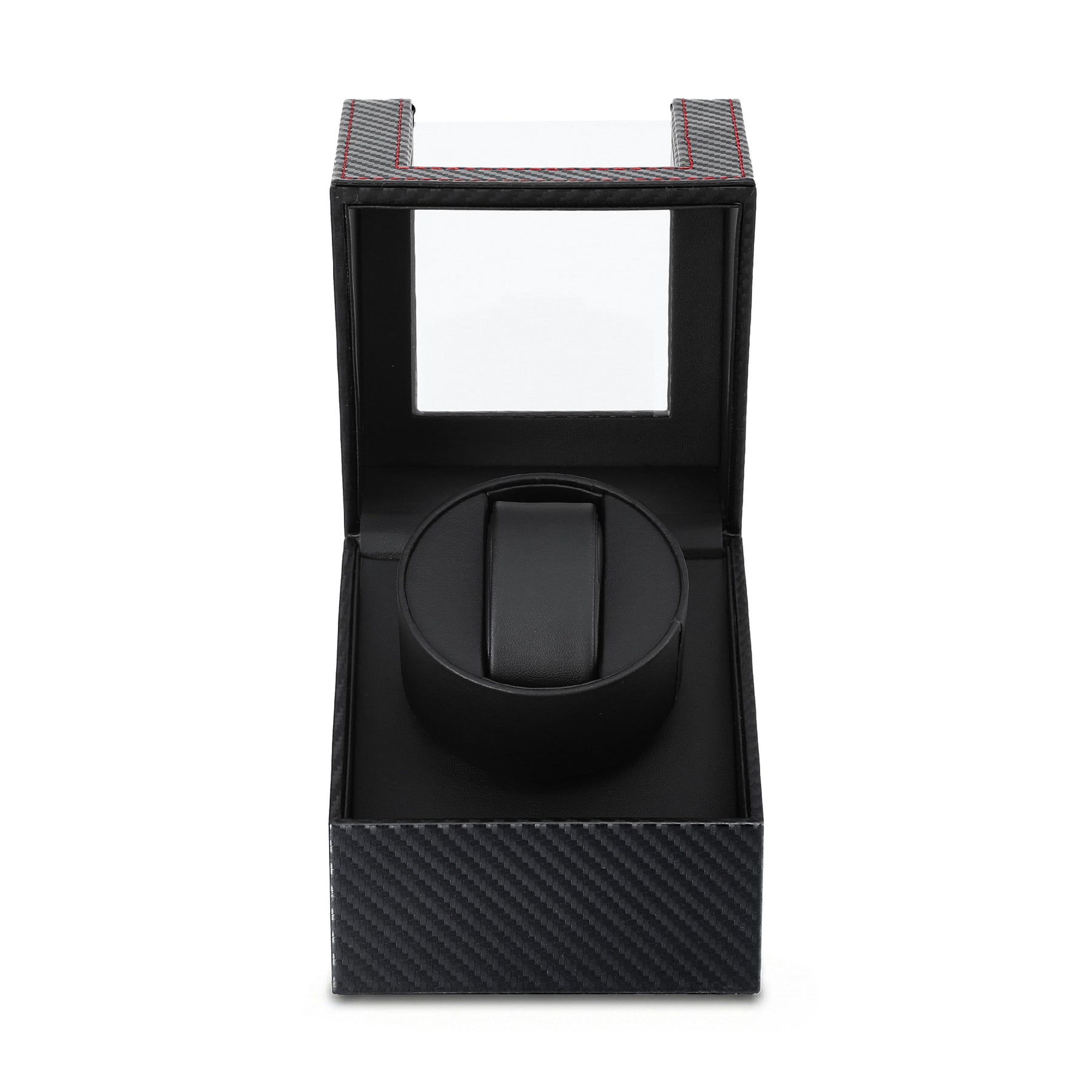Embellir Black Single Automatic Watch Winder Box Carbon Fibre Style