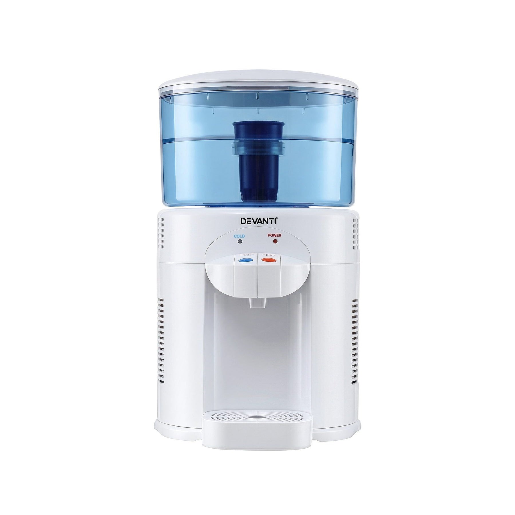 Devanti 5L Benchtop Water Cooler Dispenser with Filter - White