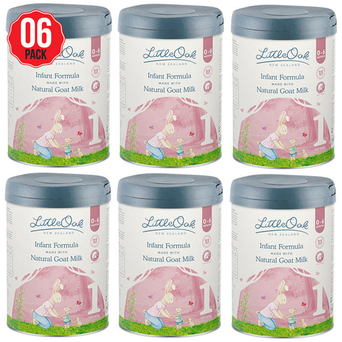 LittleOak Natural Goat Milk Infant Formula Stage 1 6 x 800g - SuperSaverAU - view 1