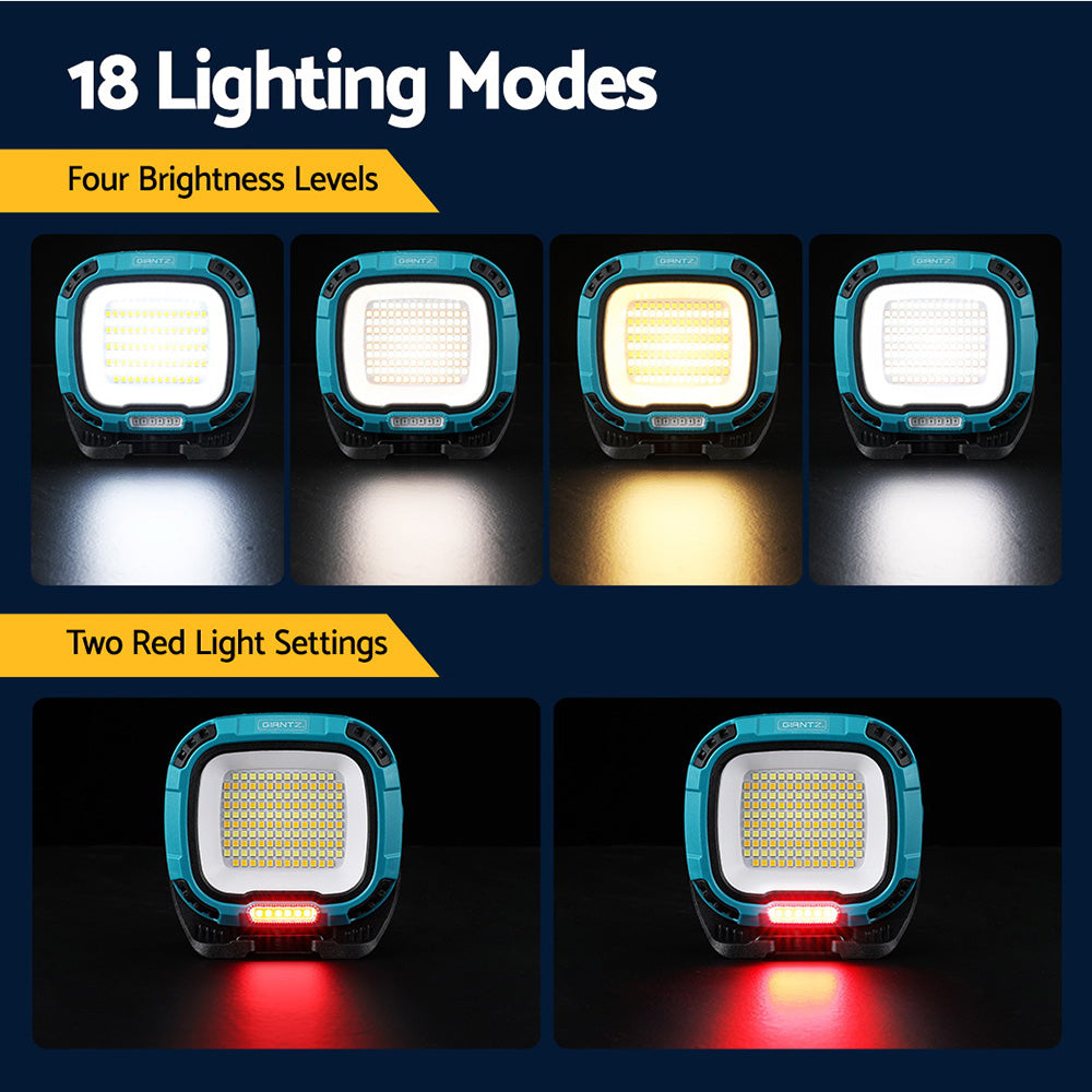 Giantz Work Light 142 LED Rechargeable USB Cordless Magnetic Lamp 11cm - SuperSaverAU - view 5